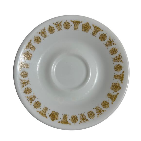 Vintage Corelle Butterfly Yellow Cup Saucer - Picture 1 of 1
